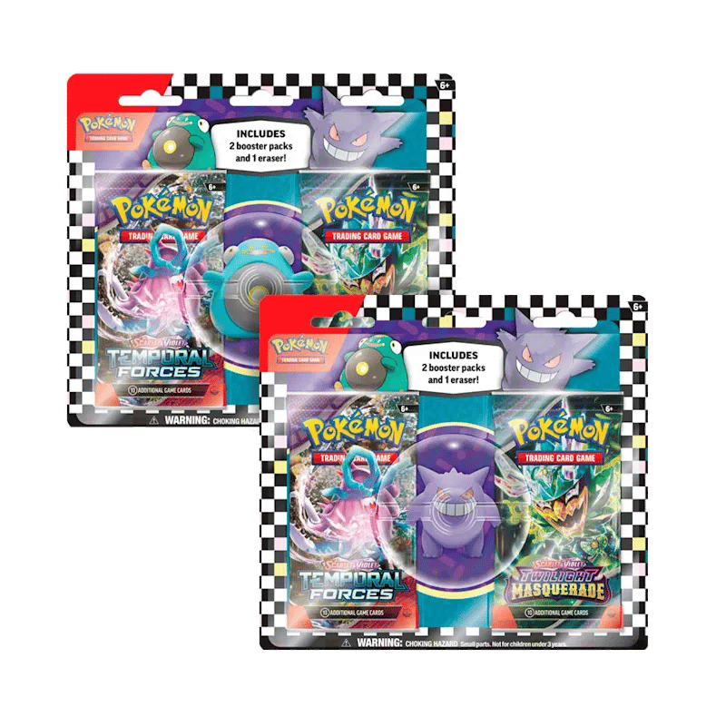 Scarlet & Violet Products: Back to School 2024 Bellibolt / Gengar Eraser 2-Pack Blister (2 Booster)