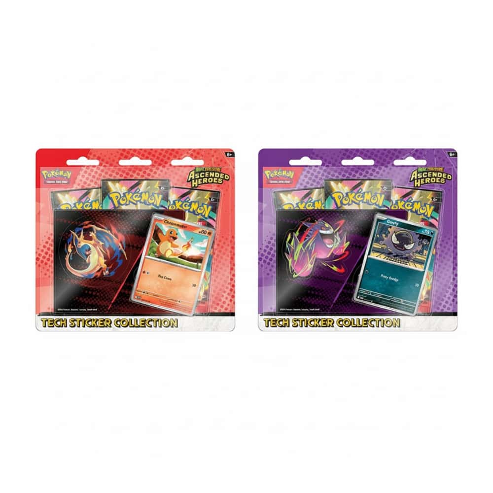 Mega Evolution: "Ascended Heroes" - Charmander / Gastly Tech Sticker Collection (3 Booster)