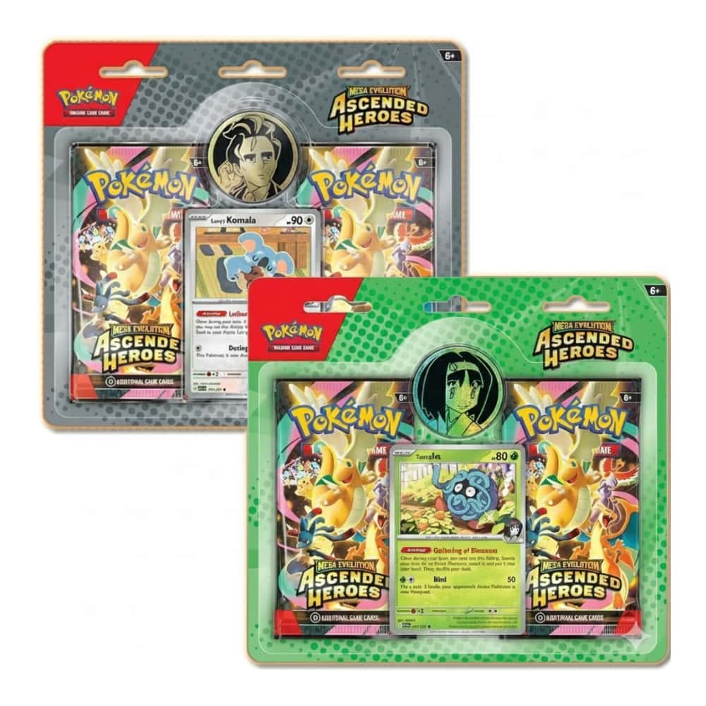 Mega Evolution: "Ascended Heroes" - Erikas Tangela / Larrys Komala 2-Pack Blister (2 Booster)