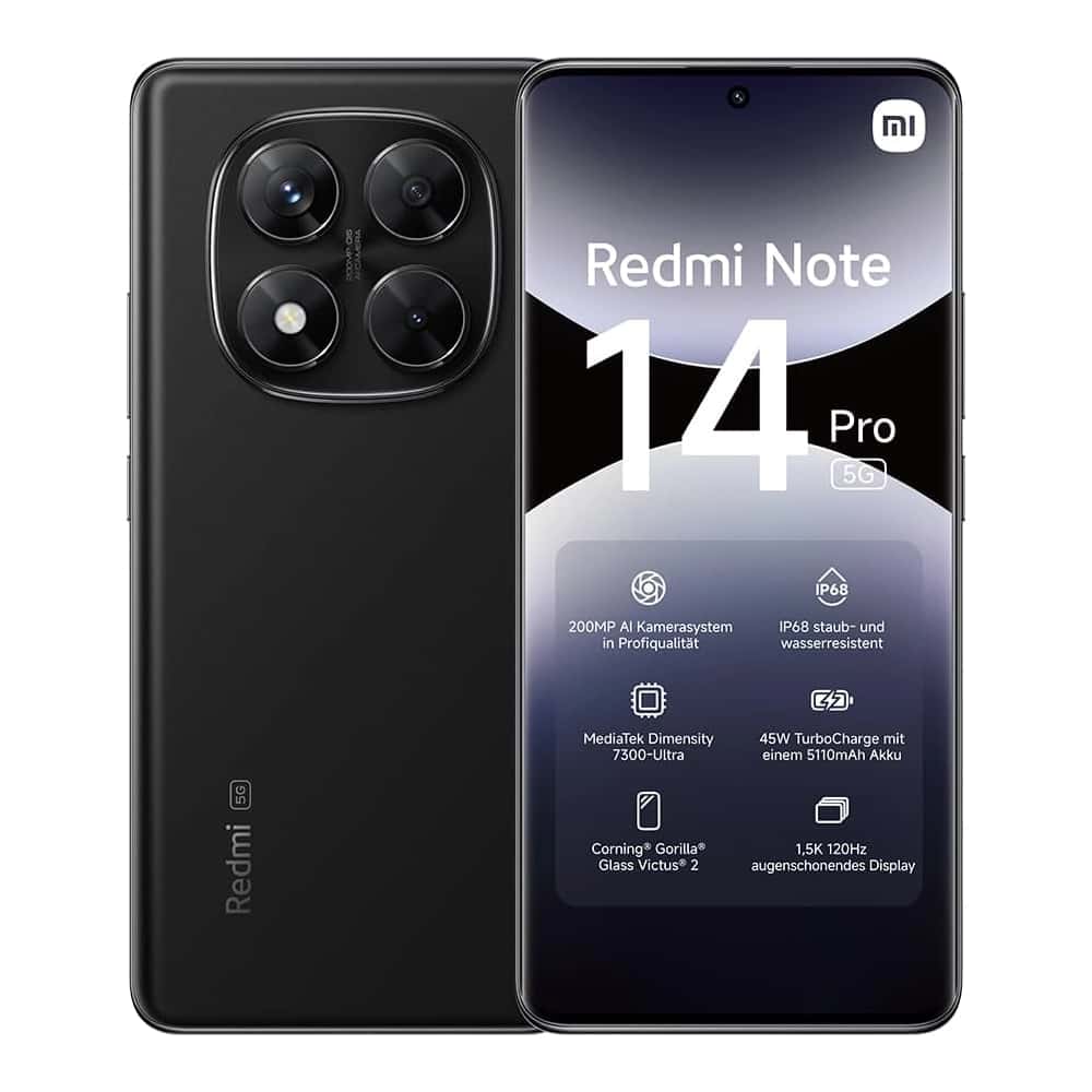 XIAOMI Redmi Note 14 Pro 5G 12+512 GB Midnight Black