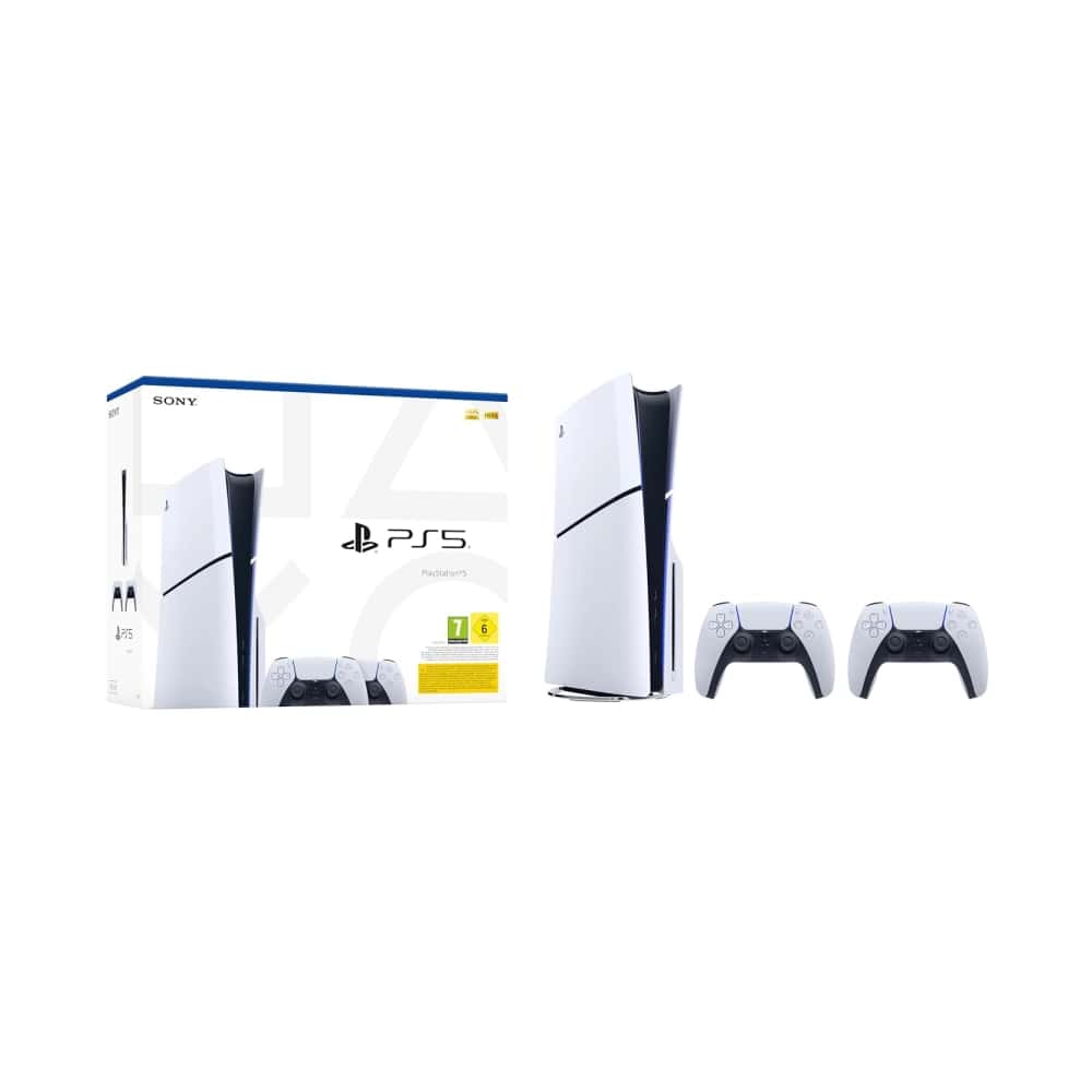 Paket: PlayStation®5 Konsole + zwei DualSense™ Wireless Controller (Modellgruppe - Slim) - 1 TB